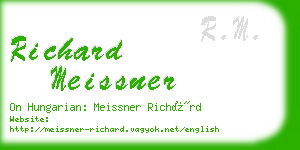 richard meissner business card